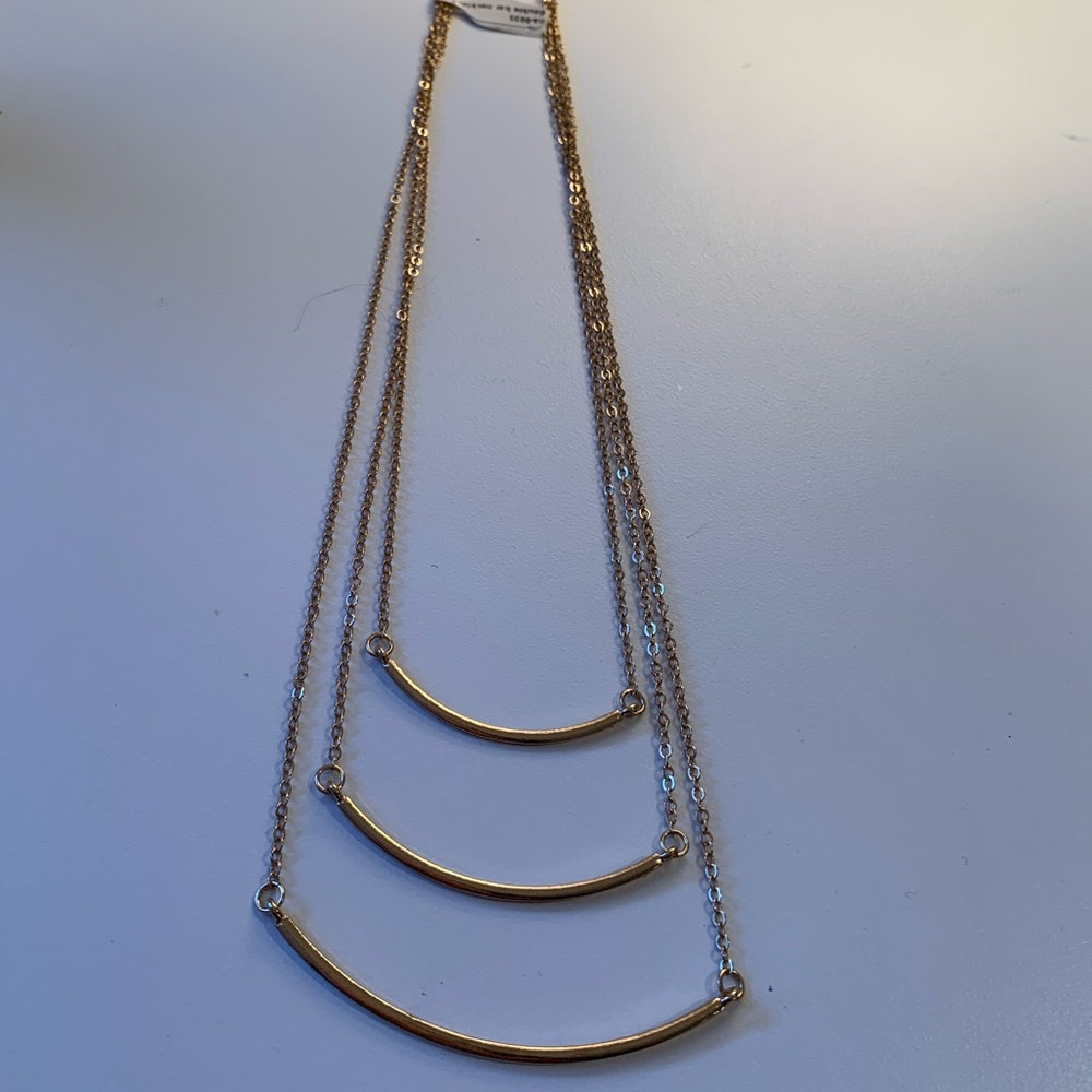 Triple bar necklace